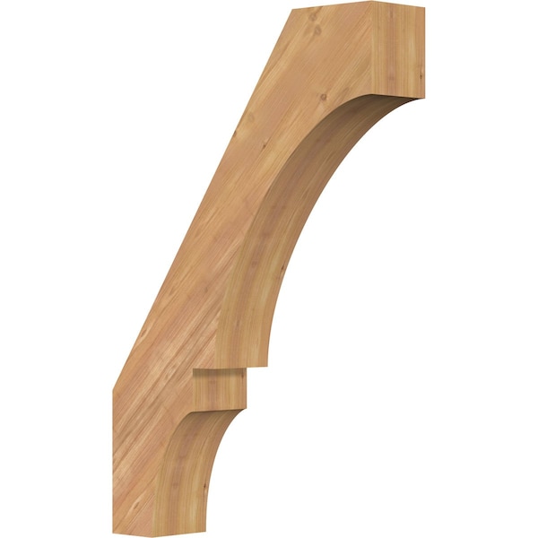 Ekena Millwork 5 1/2"W x 24"D x 36"H Balboa Smooth Knee Brace, Western Red Cedar BRC06X24X36BOA00SWR - main